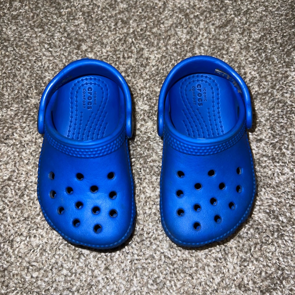 Blue Crocs Size 5